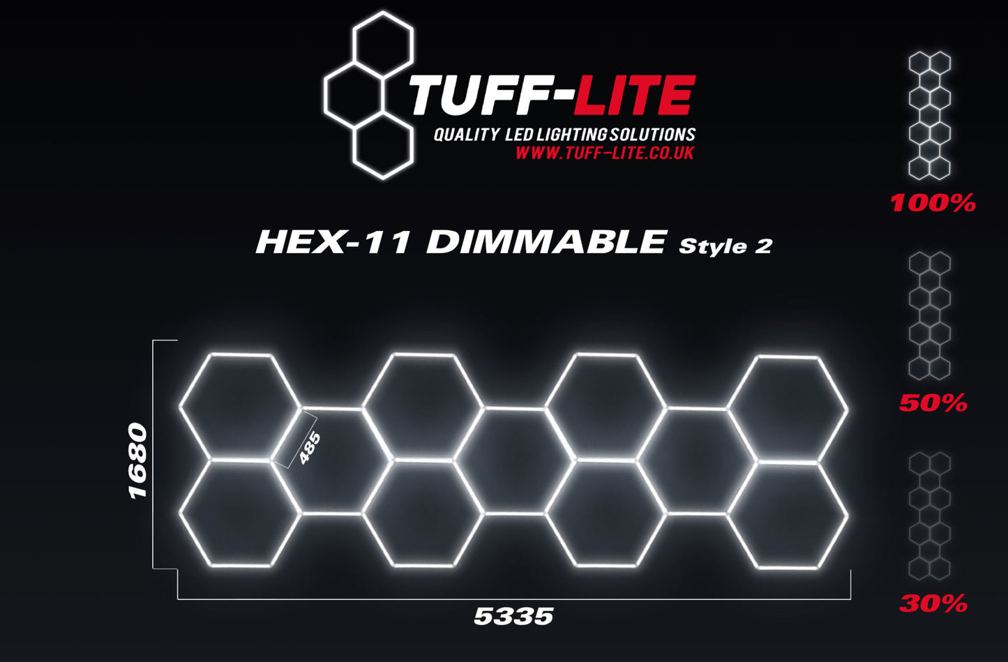 Tuff-Lite Tuff-Hex11 Dimmable