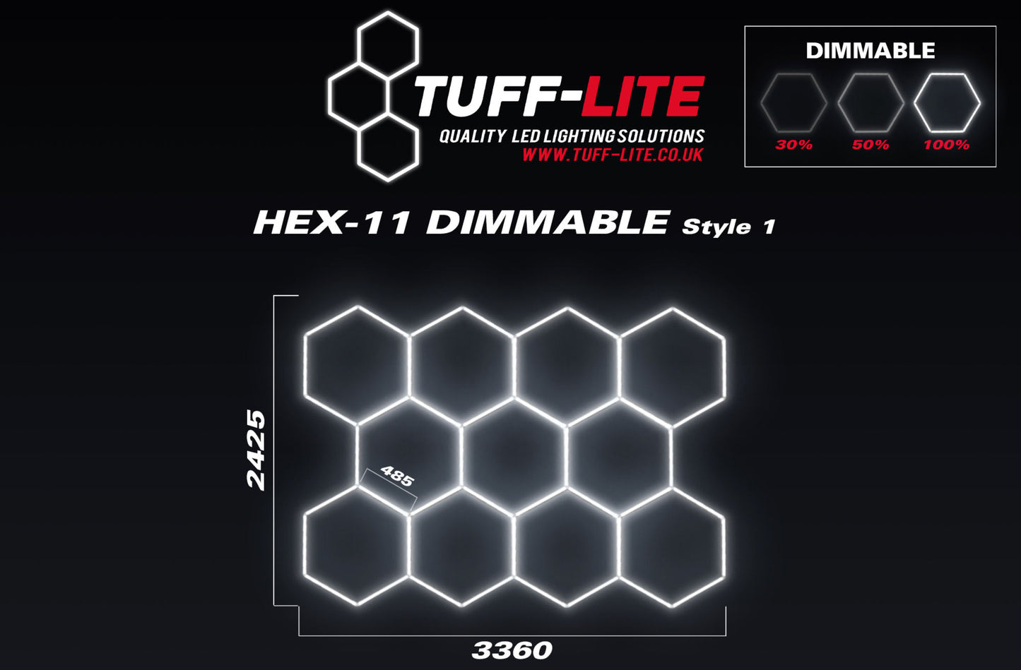 Tuff-Lite Tuff-Hex11 Dimmable